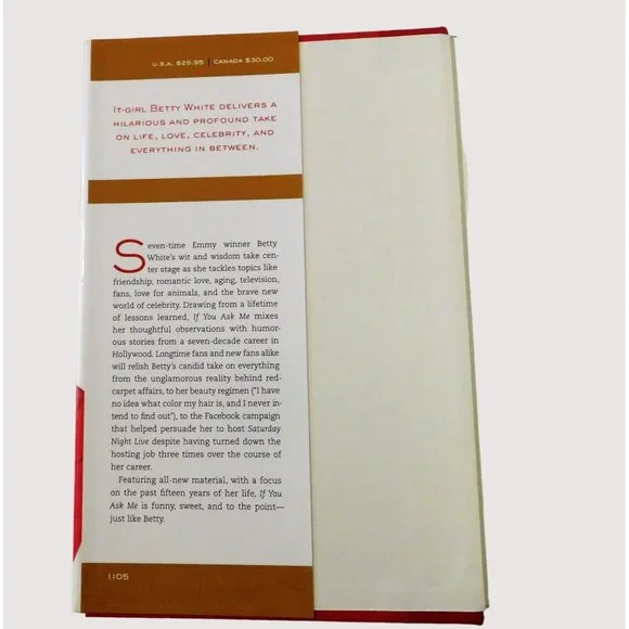 If You Ask Me And Of Course You Wont by Betty White 2011 Hardback Jacket - Picture 3 of 5